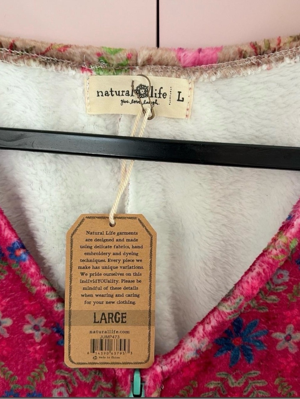 NATURAL LIFE Multicolor Fleece Onesie Pajamas - Picture 2 of 3